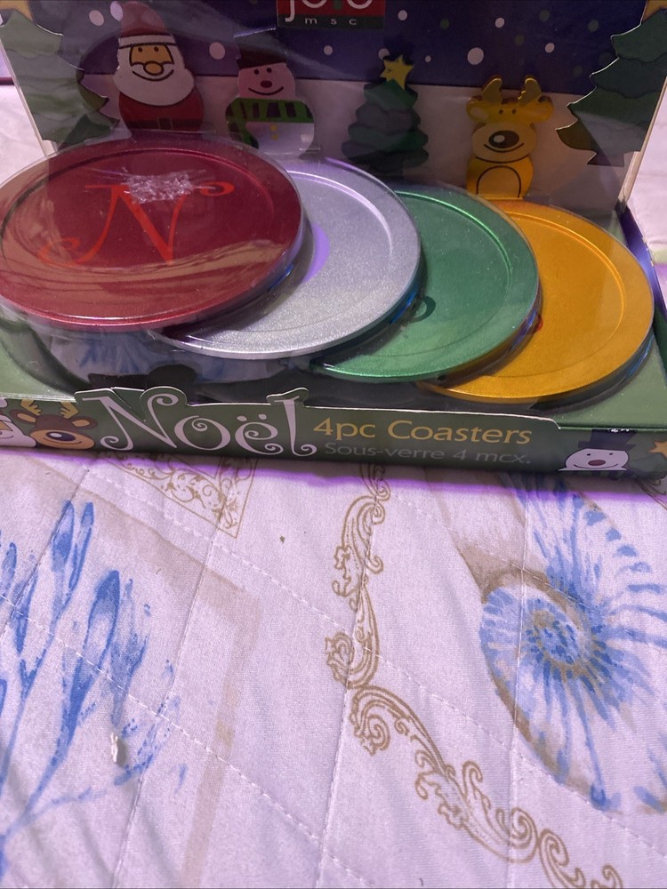 Noel 4 Pc Coasters