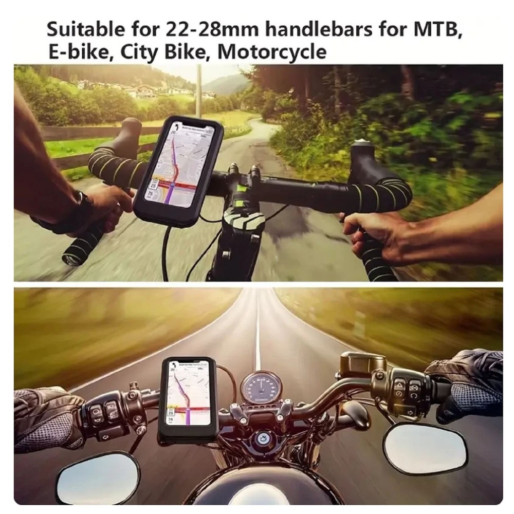 Adjustable Bicycle Phone Holder Universal Motorcycle Handlebar Cell Phone Mount