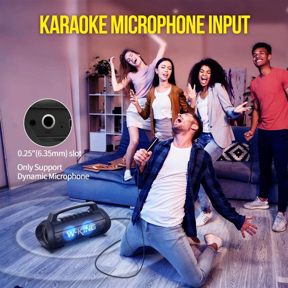 70W RMS Bluetooth Portable Speaker, Speaker Wireless Loud Waterproof Bluetooth