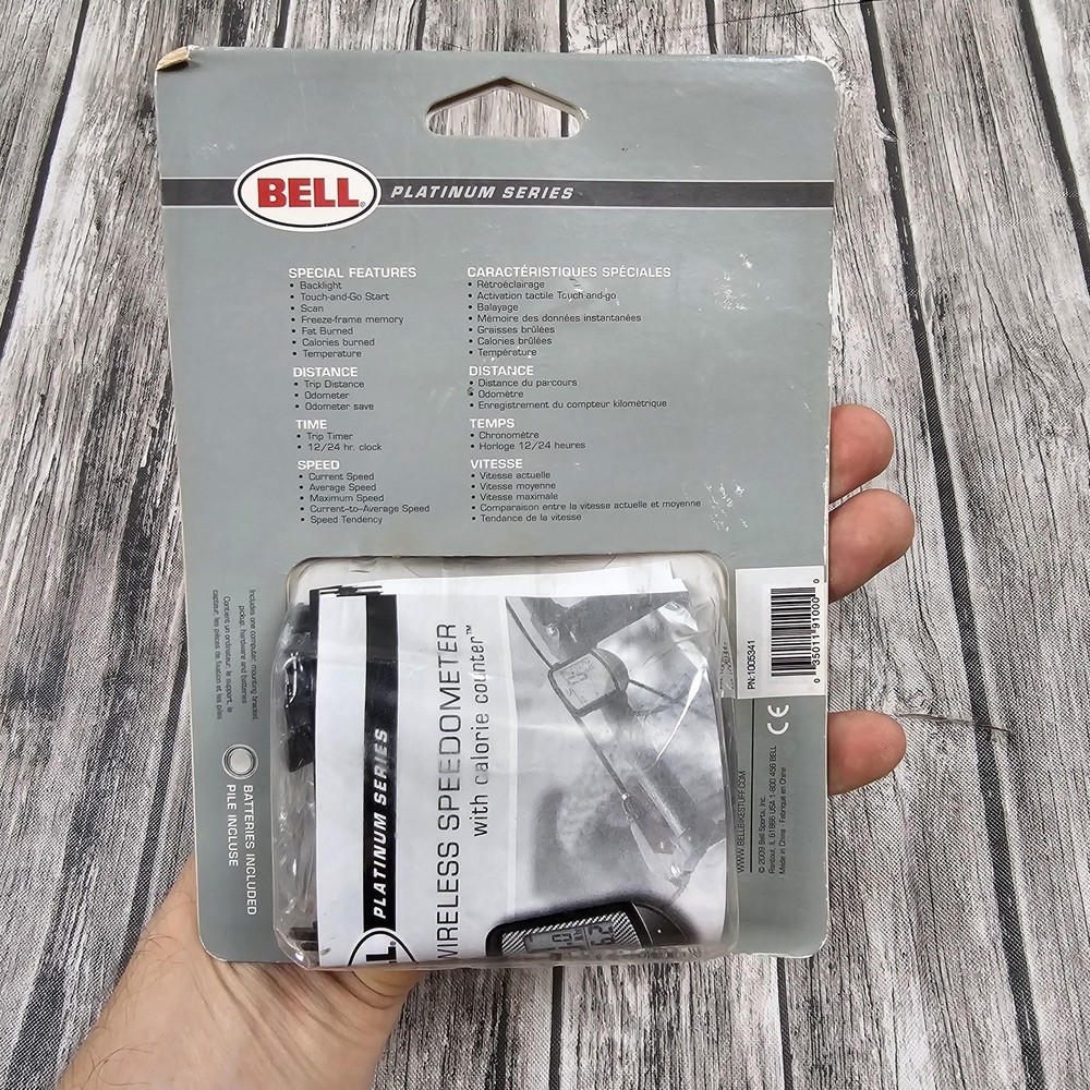 Bell Wireless Bike Computer Speedometer Silver Calorie Counter 15 Functions