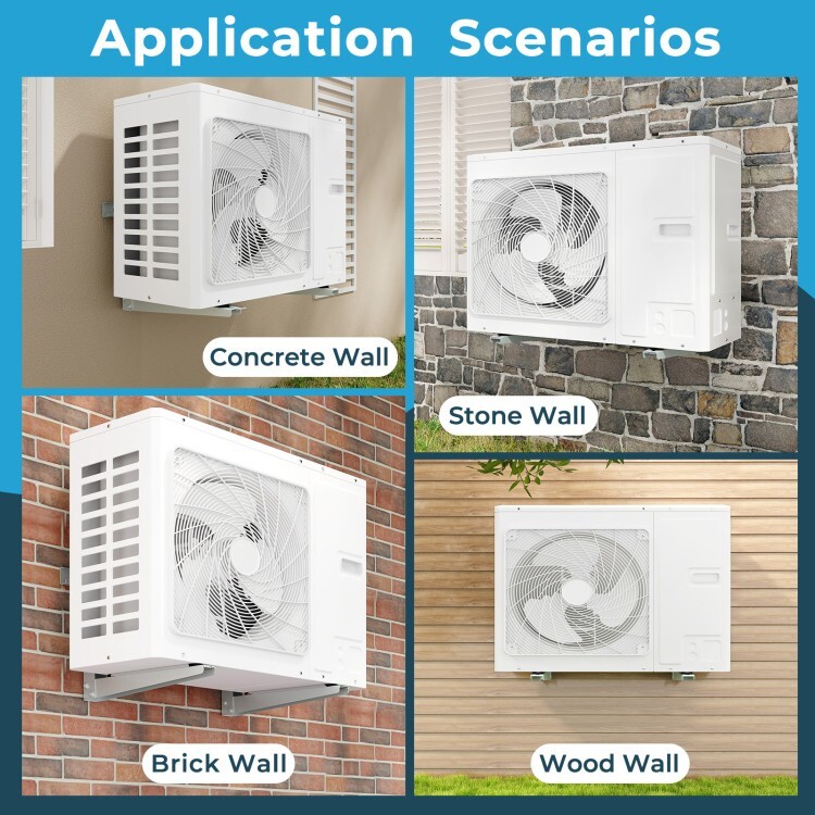 6000-12000 BTU Mini Split Wall Mounting Bracket Ductless Air Heat Pump Systems