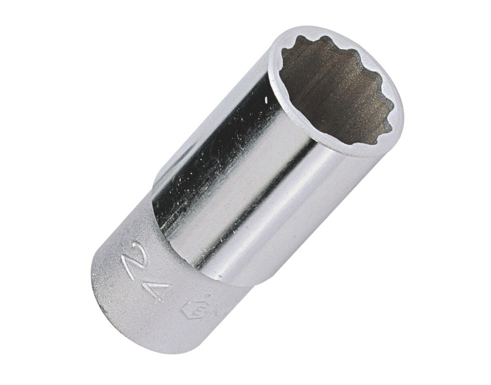 Genius Tools 1/2" Dr. 40mm Deep Hand Socket (12-Point) - 437840
