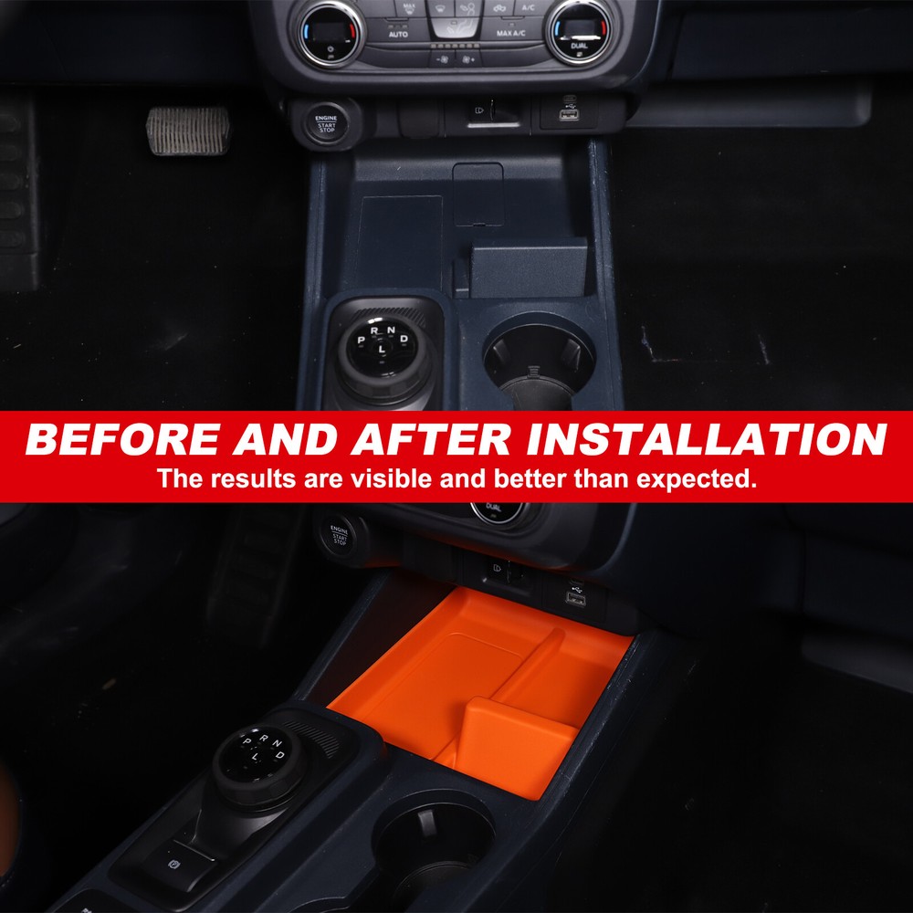 TPE Console Storage Panel Cushion Tray Replacement Part For Ford Maverick 2022+