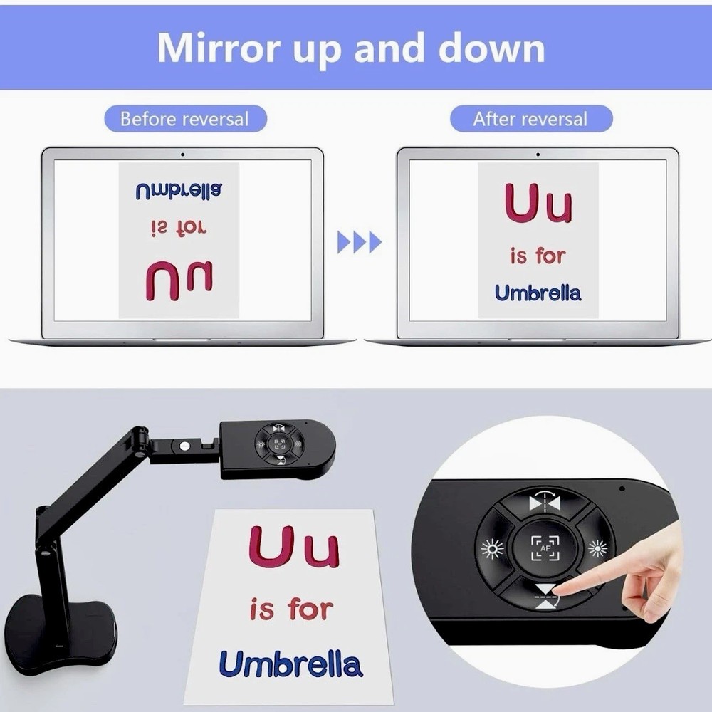 4K*Document Camera&Webcam*Dual Microphones*USB Visualizer*Windows*MacOS*ChromeOS