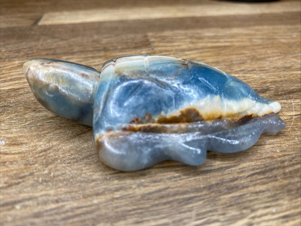 Blue Onyx Carved Turtle 3”