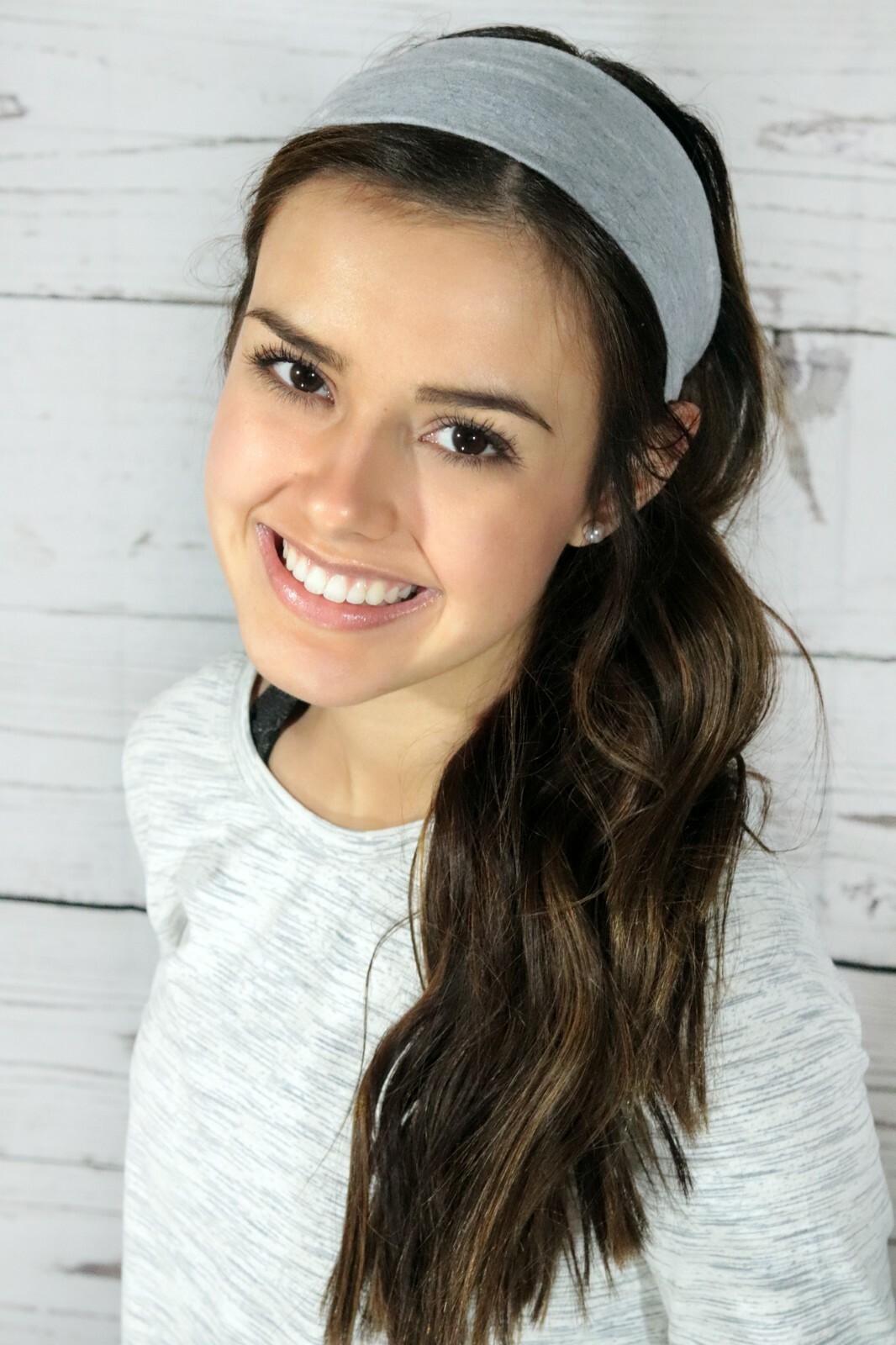 Cotton Headbands Soft Stretch Headband Sweat Absorbent Elastic Head Band Black