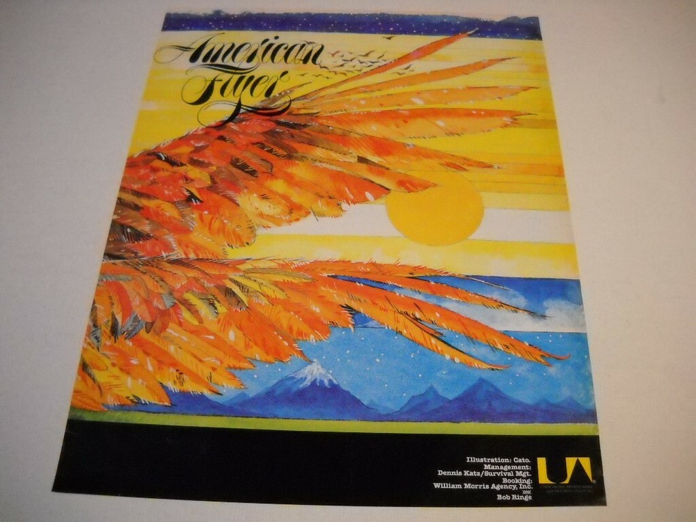 AMERICAN FLYER original colorful 1976 Promo Poster Ad of the debut release