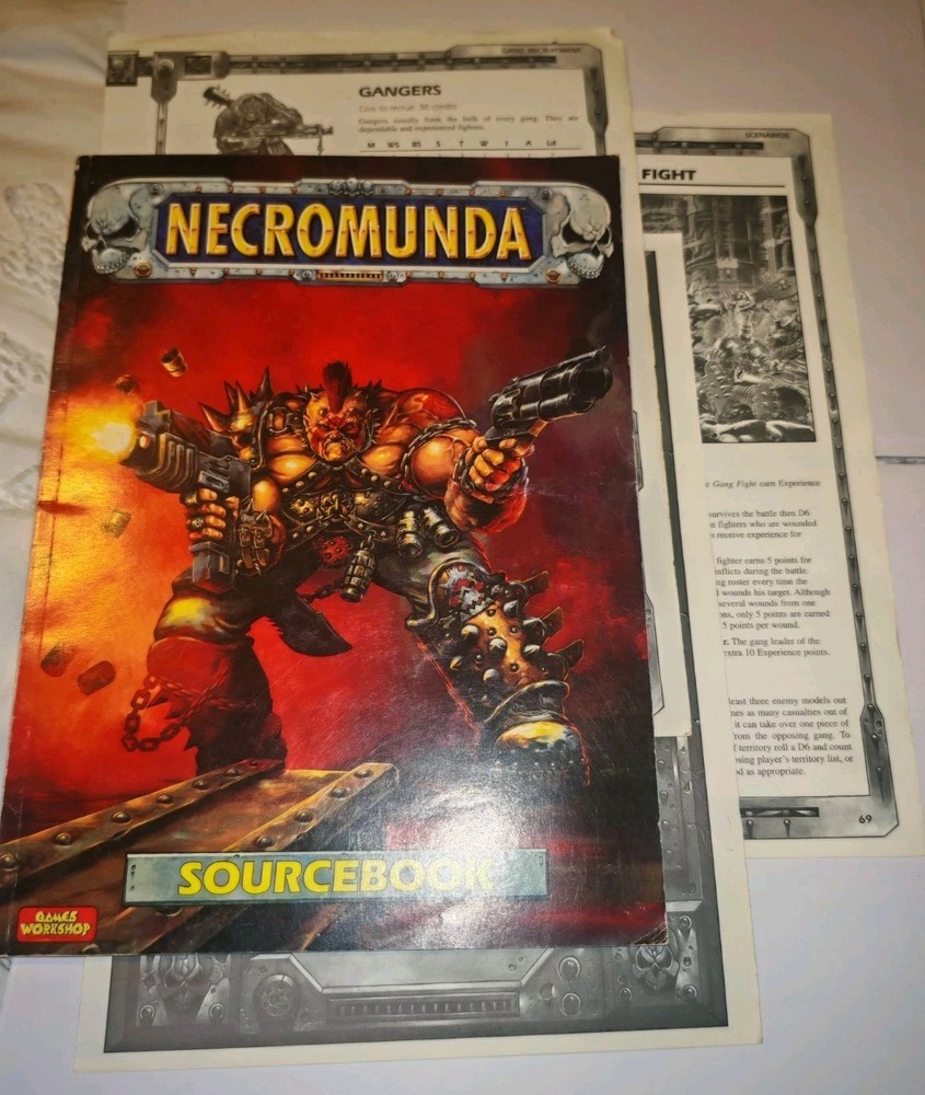 Games Workshop Citadel Miniatures - Necromunda Sourcebook 1995 - See Description