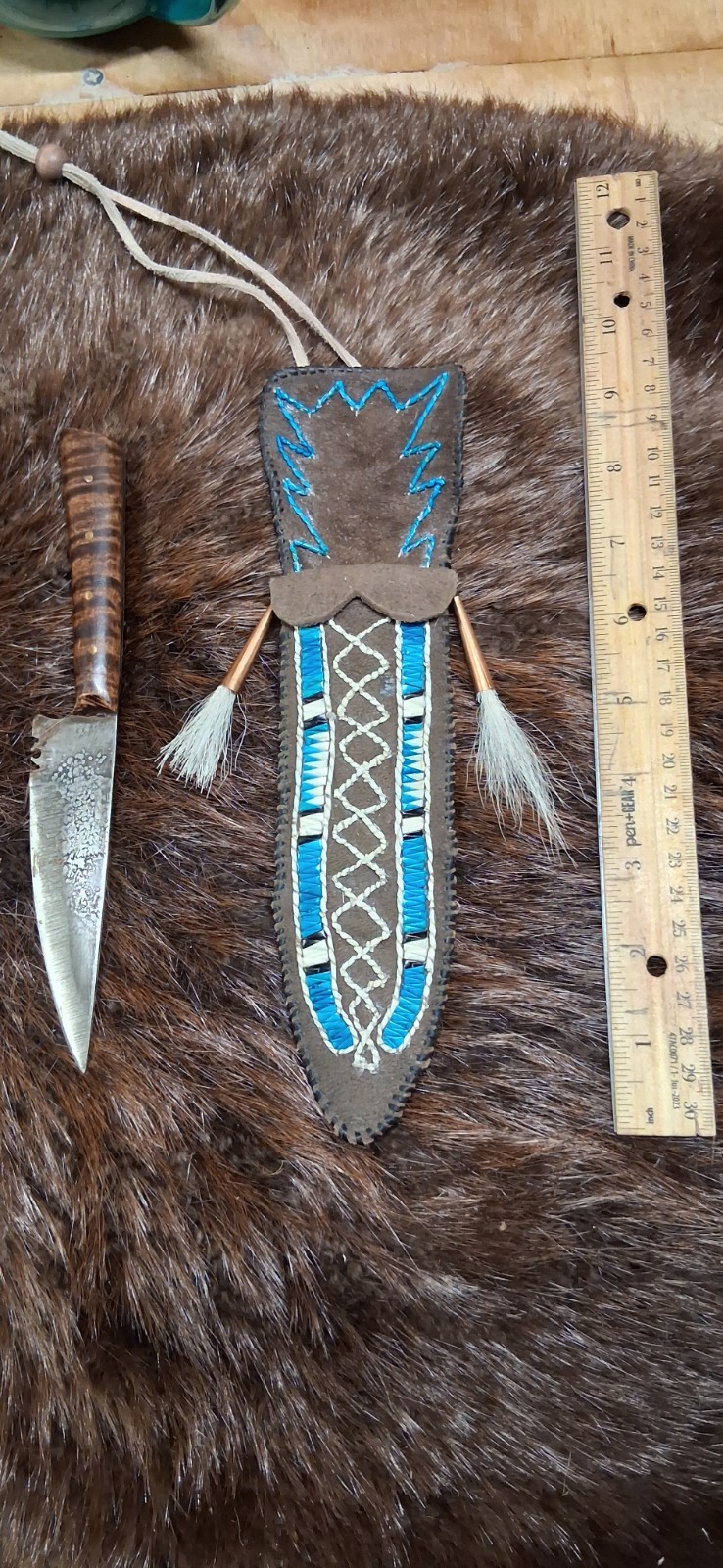 18th Century Iroquis Neck Knife Sheath