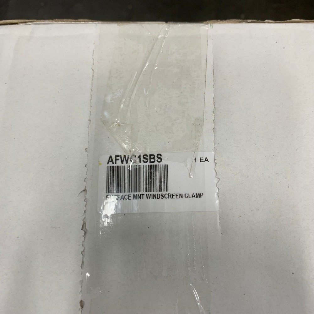 CRL Beveled Surface Mount Frameless Windscreen Clamp In Brushed Stainless