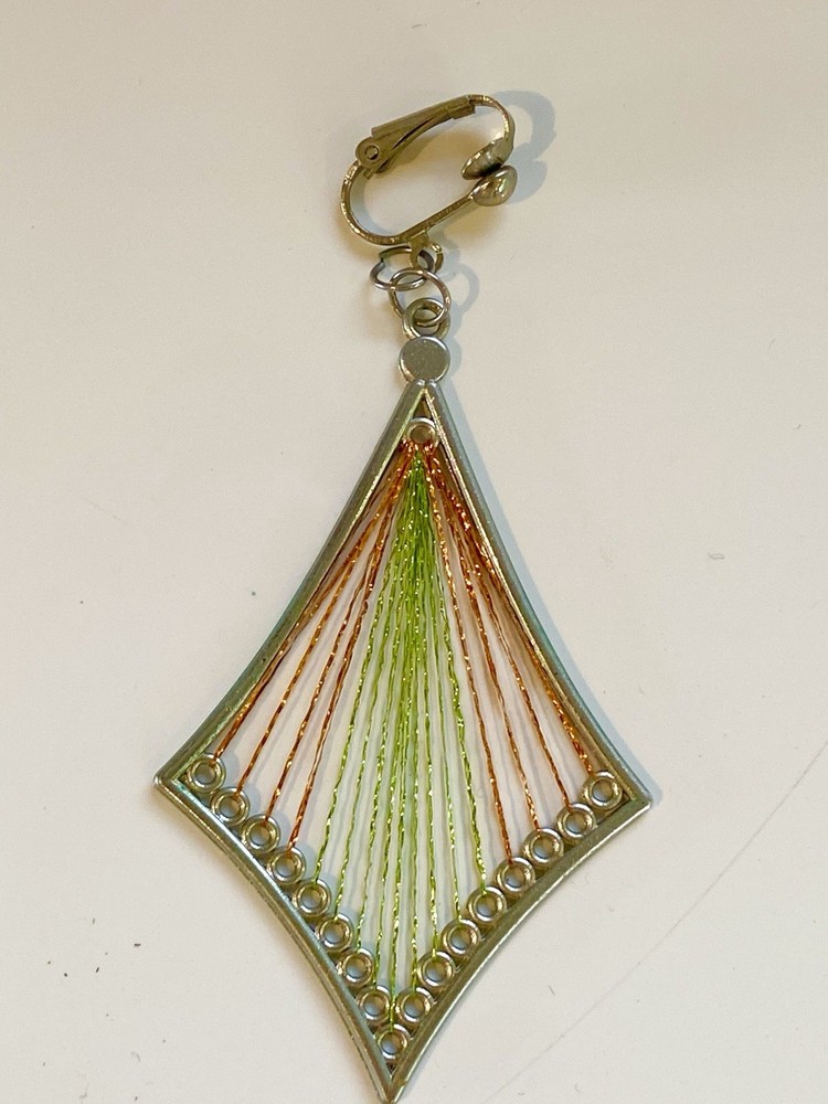 Threaded Boho Clip On Earrings