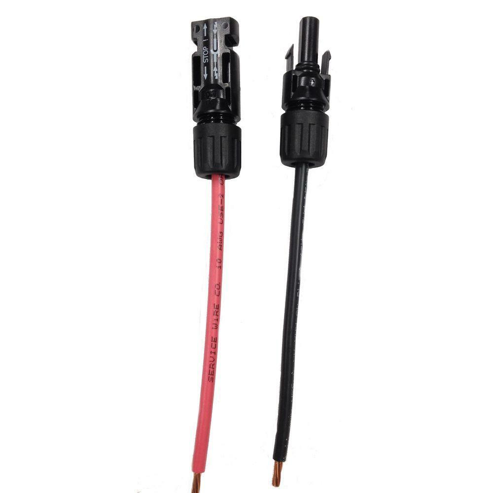 Solar Charge Controller Cable Wire Fits MC4 Connectors - 8 / 10 / 12 / 14 AWG