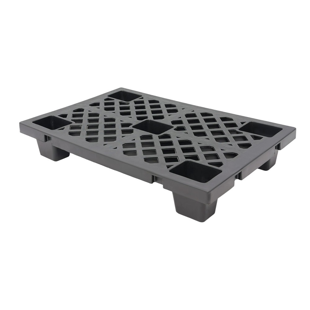 6-Pack Interlocking Plastic Pallets, Stackable, Anti-Slip, Heavy Duty