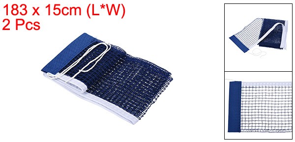Table Tennis Net Replacement Ping Pong Net String Tension Equipment Blue 2pcs
