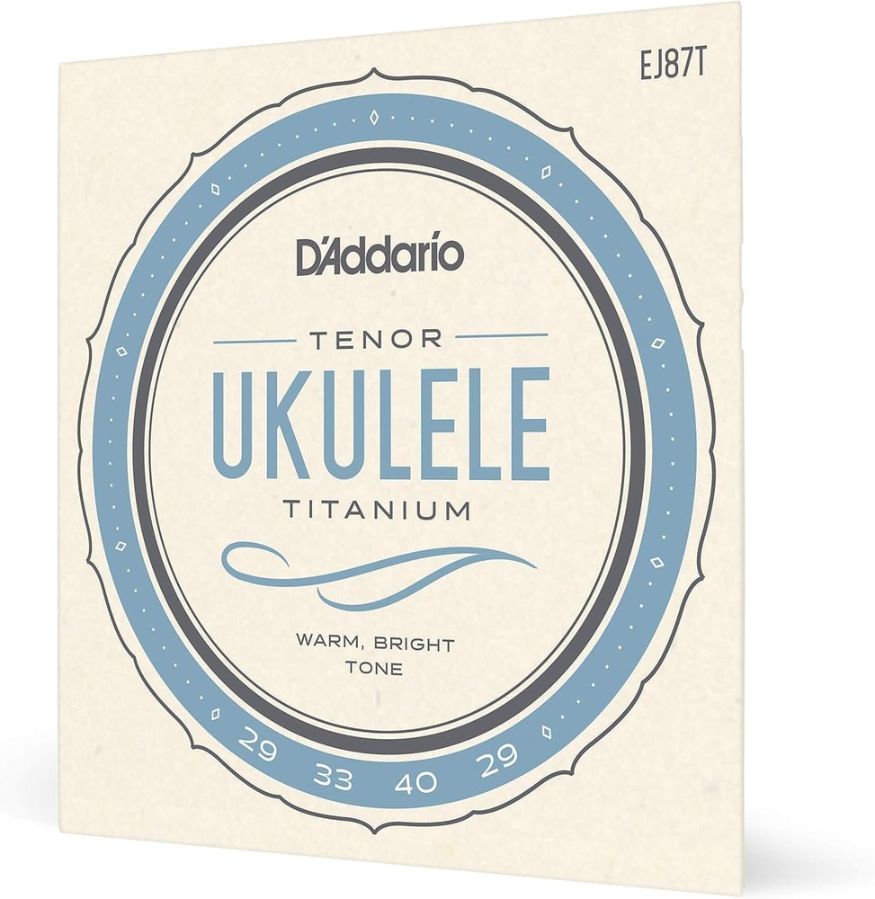 4-String Pack of EJ87T Titanium Ukulele Strings - Optimized for GCEA Tuning