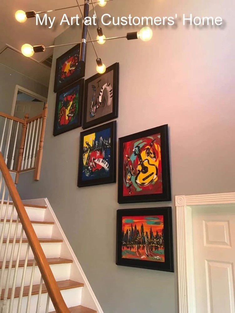 MANHATTAN MARK KAZAV - large impressionist wall decor