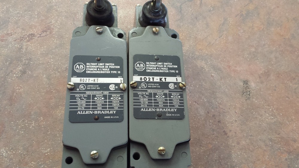 802T-KT Allen Bradley Surplus Limit Switchs.