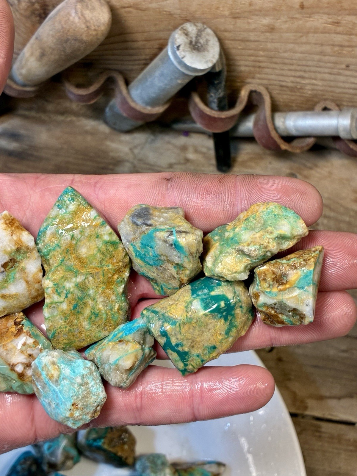 1 Lb of Skinny Turquoise Mountain Nugs! Now Available Again! ￼