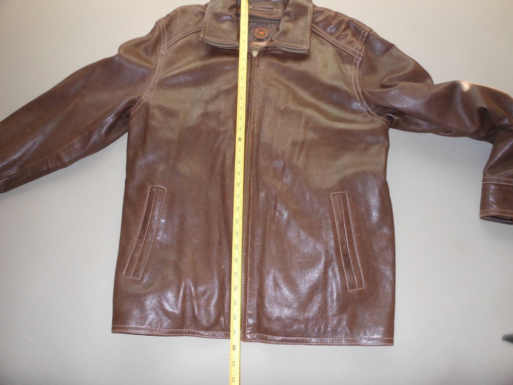 Wilson Large Brown Leather Jacket with Thinsulate Lining