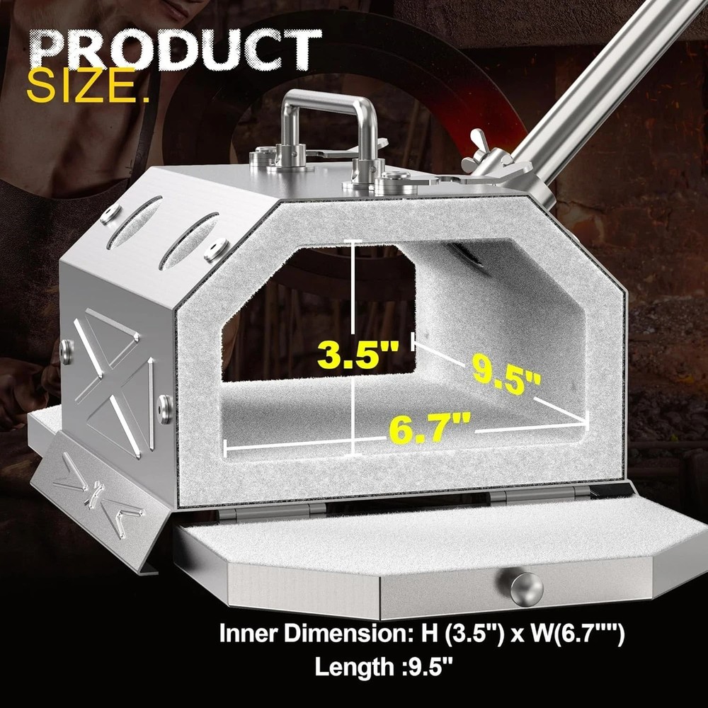 Single Burner Propane Forge for Home＆Professional, Gas Forge-Efficient Heating