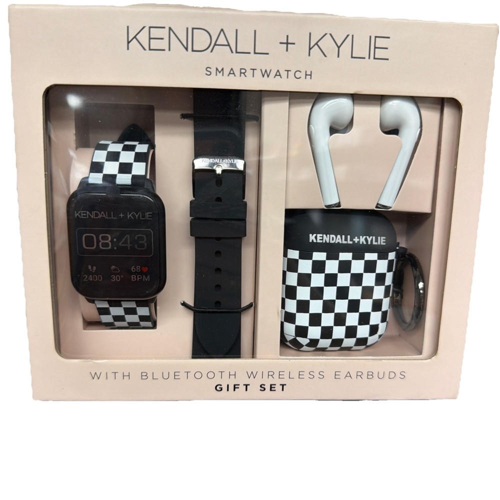 KENDALL & KYLIE SMARTWATCH WITH BLUETOOTH WIRELESS EARBUDS GIFT SET