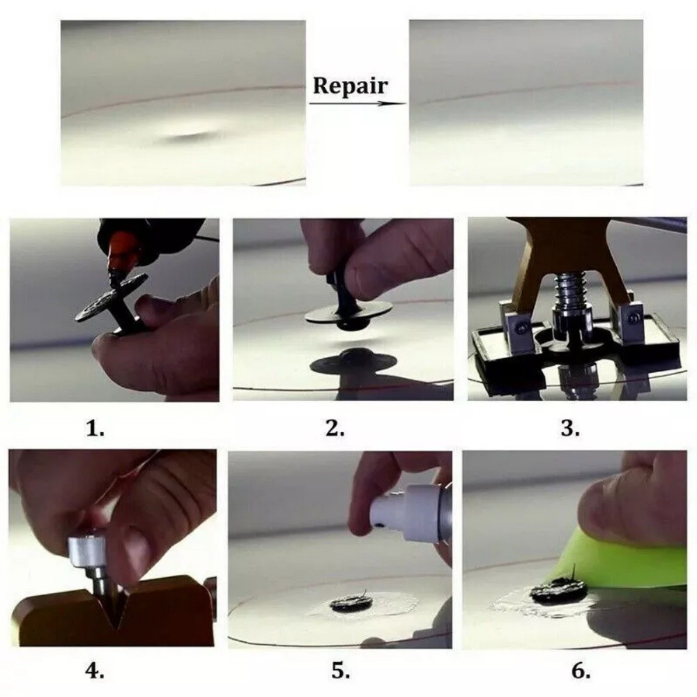 19PCS Paintless Car Body Dent Puller Repair Tool Dint Hail Damage Remover Kit