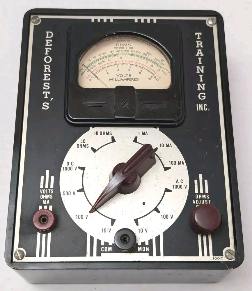 DEFOREST'S TRAINING Multimeter  No Probes Untested