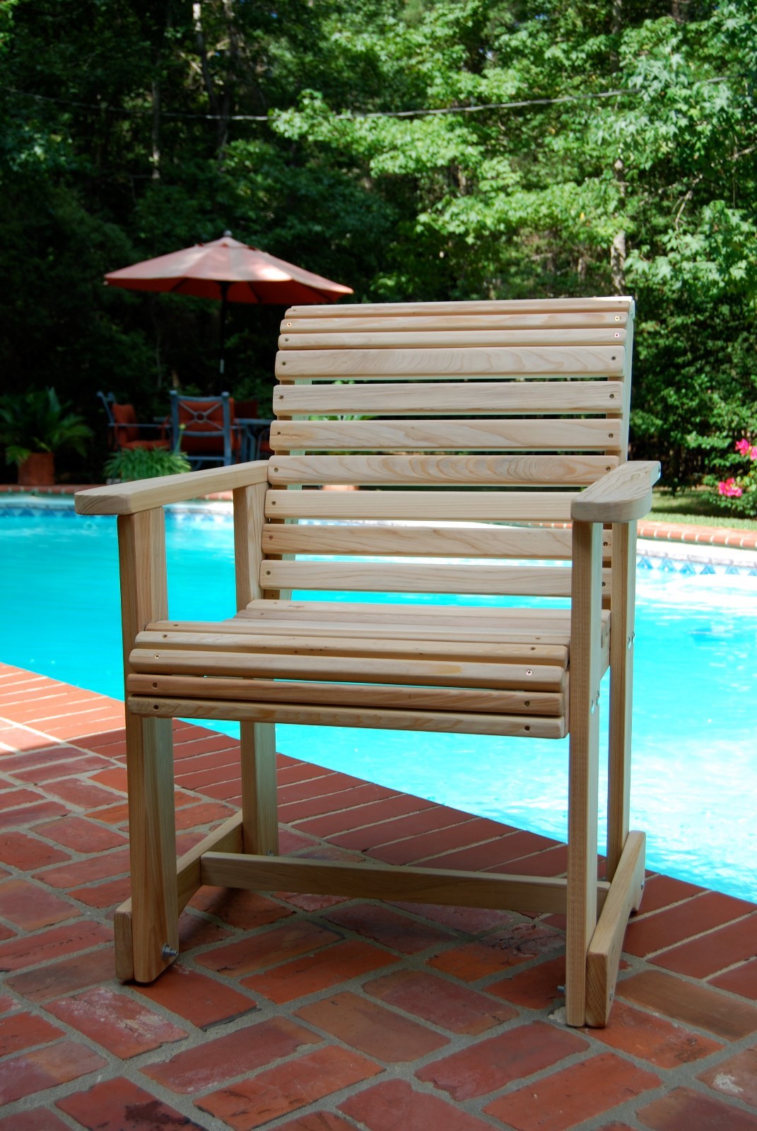 Garden Bench Outdoor Wooden Bench Cypress Unfinished Made In USA Choose a size