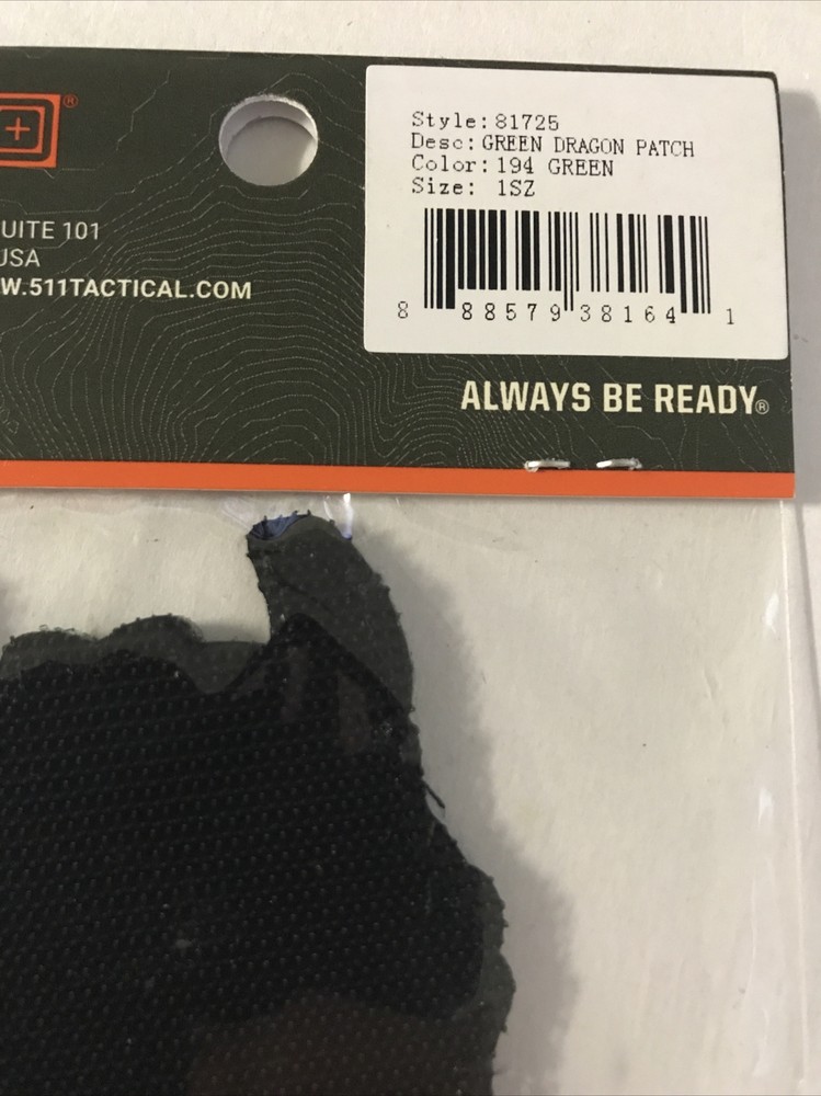 5.11 TACTICAL Morale Patch Green Dragon