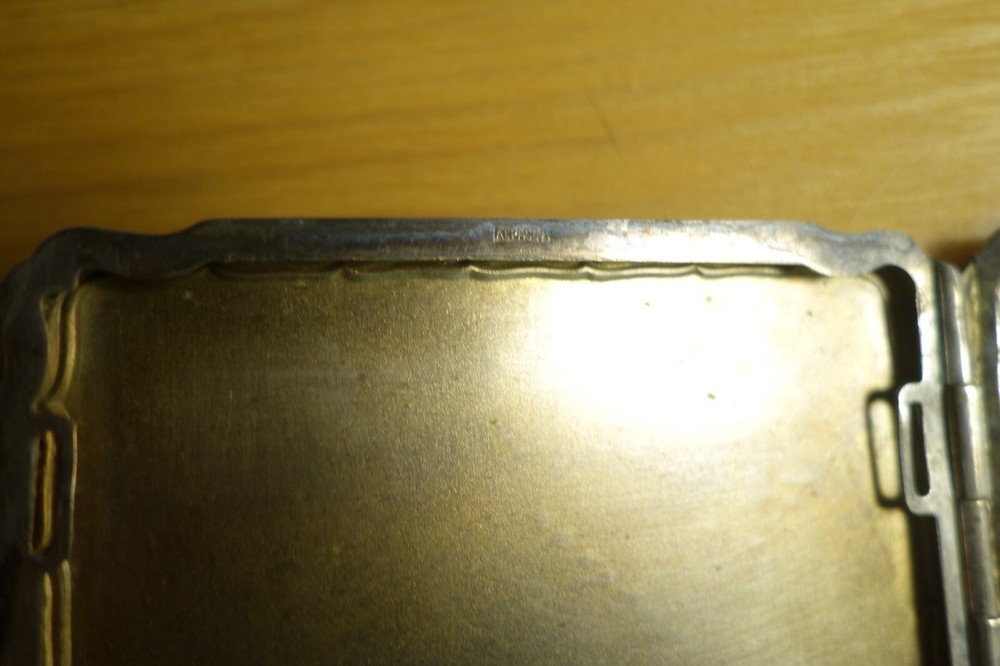 Art Deco Nickel Silver Cigarette Case