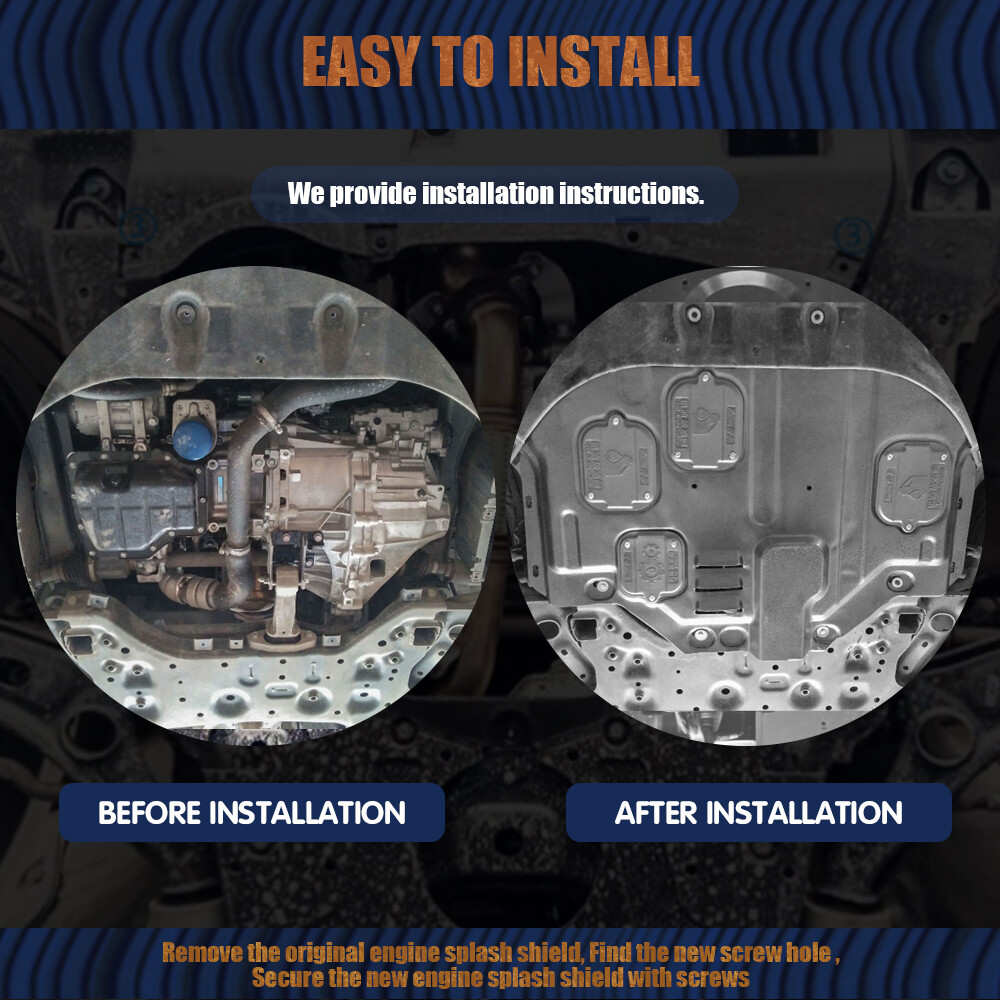 For Kia Optima 2016-2020 Under Engine Splash Guards Front Engine Mud Flaps