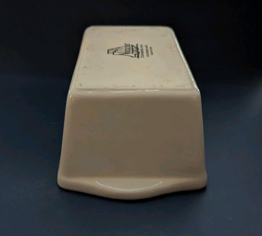 Small 6" Ceramic Pan Loaf By Nantucket With Nutcracker Design