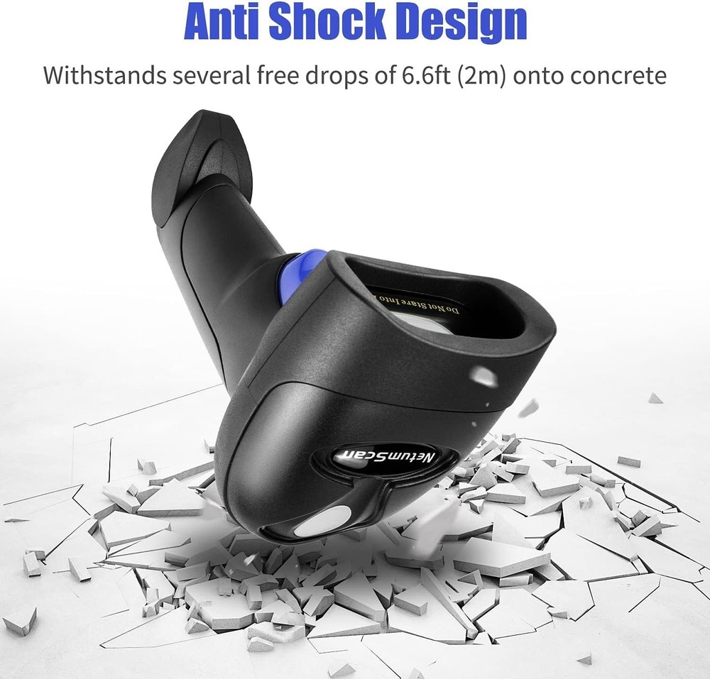 USB 1D Barcode Scanner, Handheld Wired CCD Barcode Reader Supports Screen Sca...