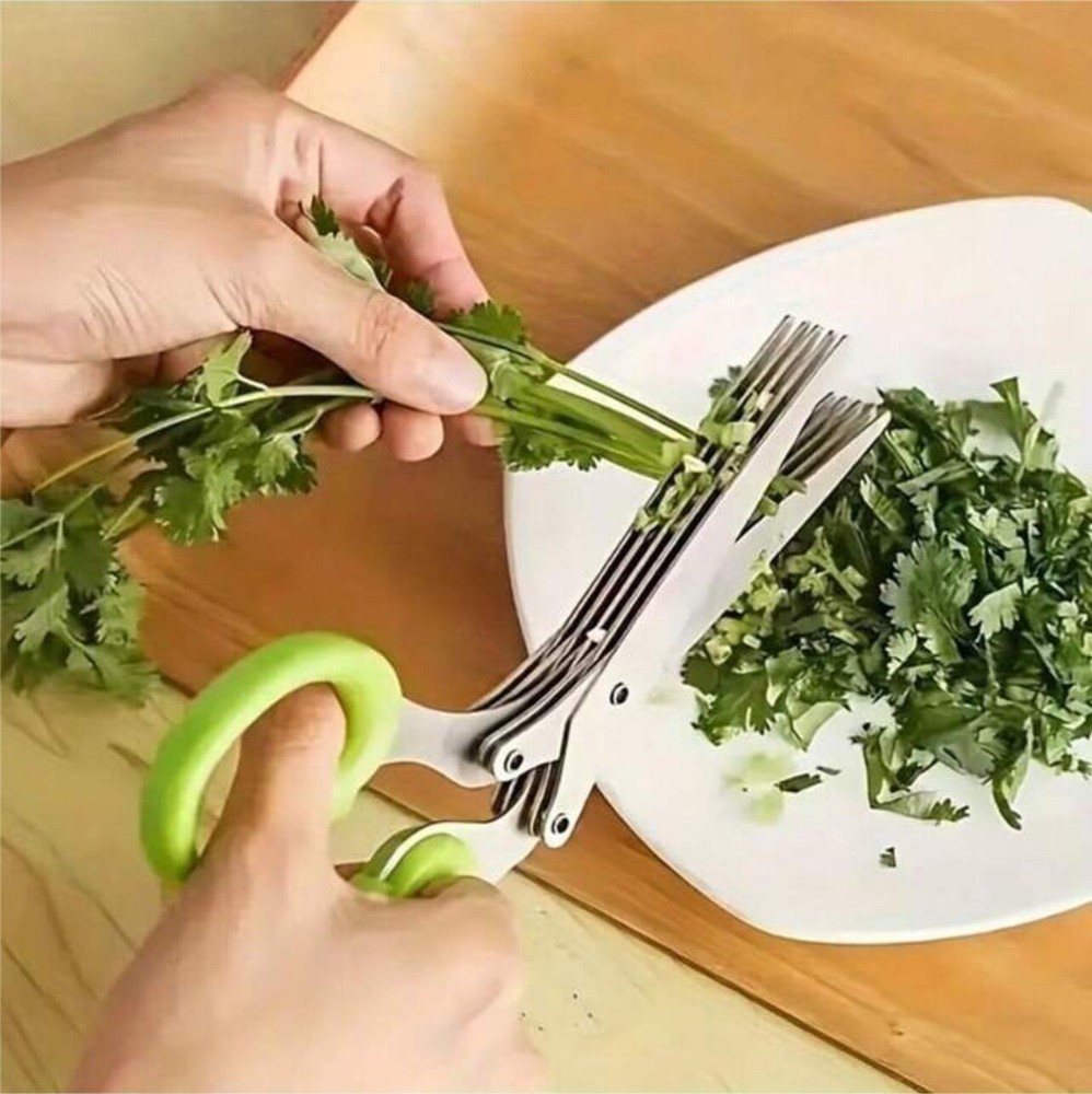 5-Layer Multi-Functional Stainless Steel Kitchen Scissors