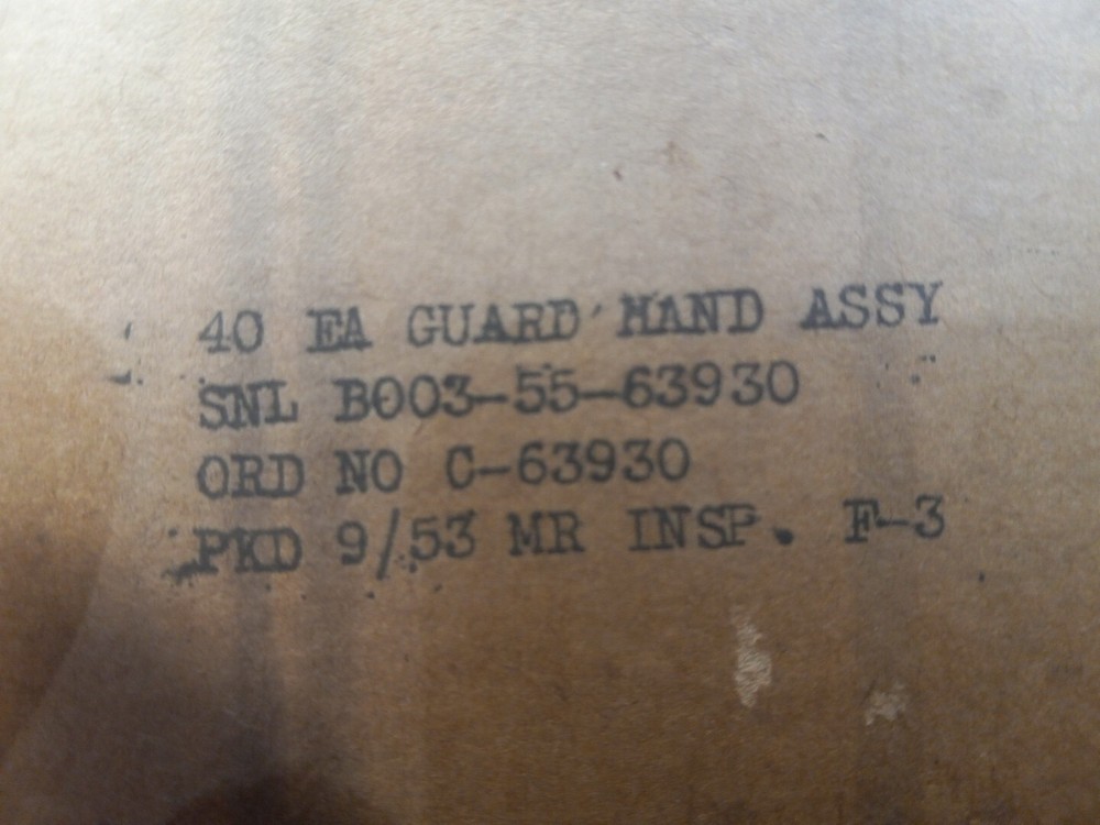 1903 1903A1 Springfield Handguard USGI NOS