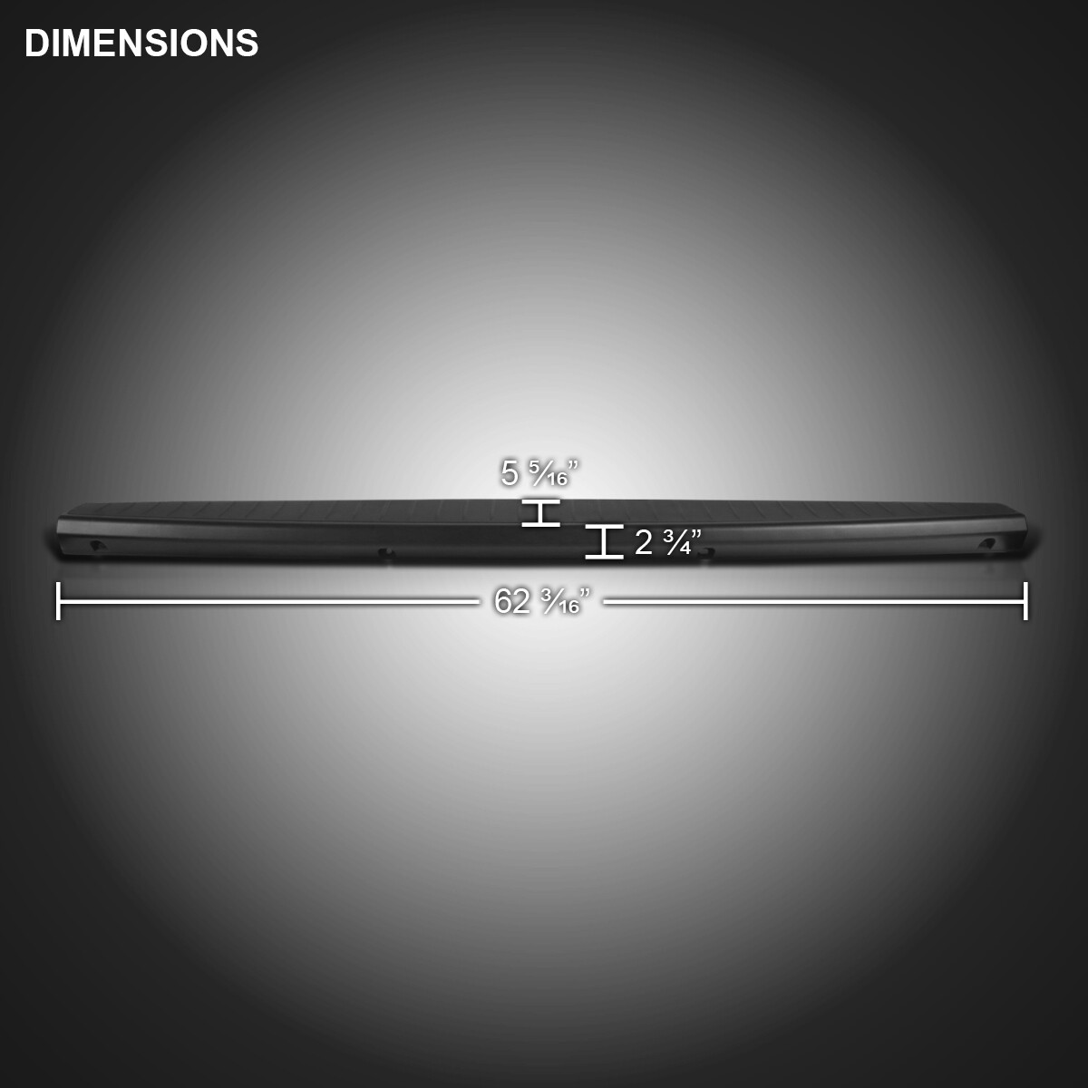 Fits 2006-2008 Dodge Ram 1500 2500 3500 Black Tailgate Molding Cap Spoiler Cover