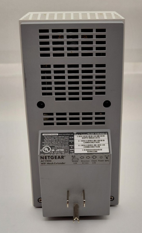 Netgear AC1900 EX6400v2 Plug-In WiFi Range Extender Mesh Network Boost