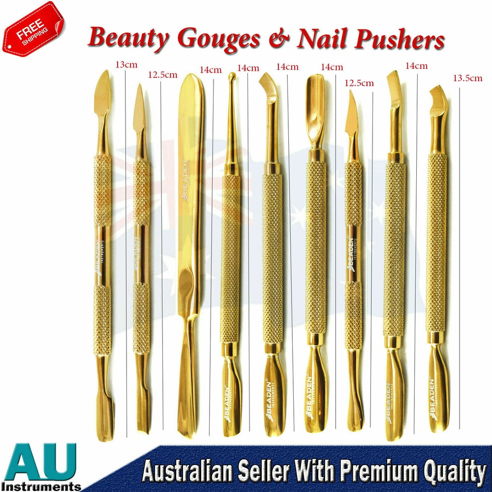 Toe Ingrown Nail Cutter Podiatry & Manicure Nails Pusher Gouges Cuticle Tools