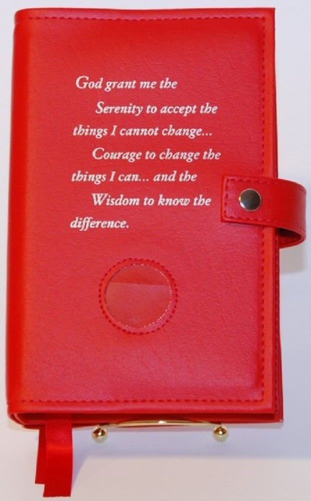 Alcoholic Anonymous Red Deluxe Double AA Book Cover