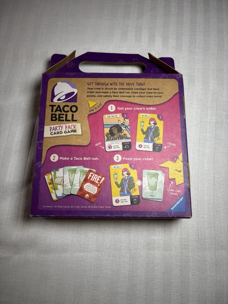 Taco Bell Party Pack Card Game Complete Set Open Never Played