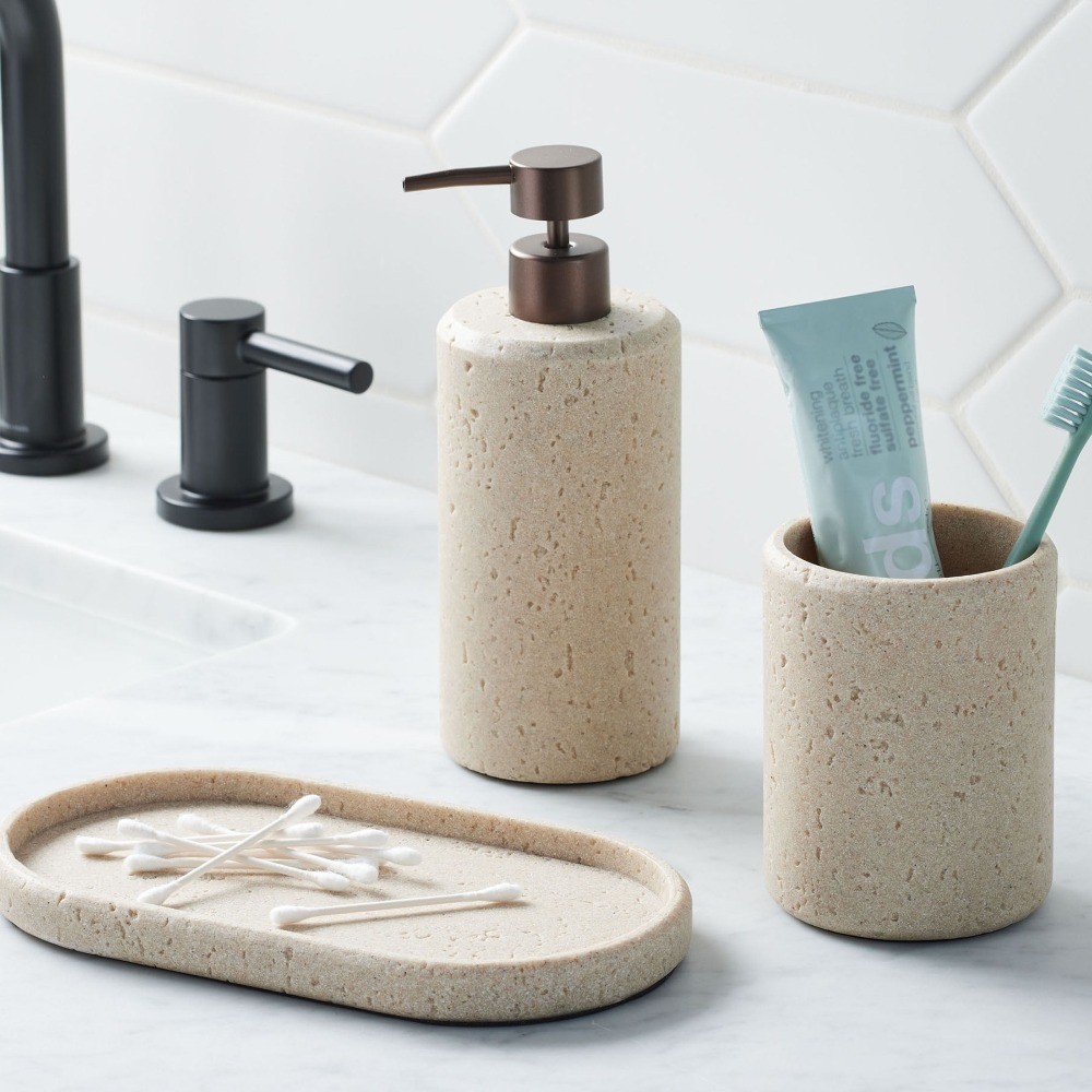 (3 pack) Faux Stone Soap Pump