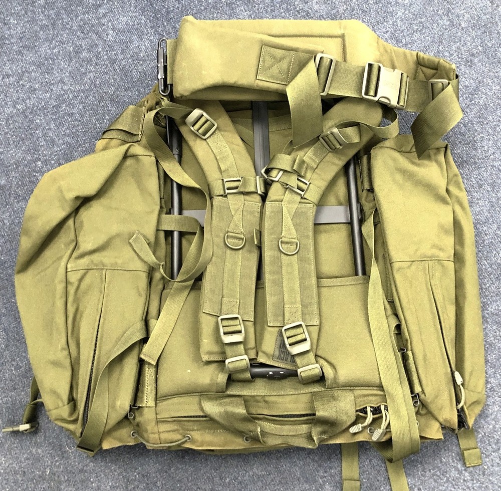 Blackhawk Green Rucksack With Frame And Straps, Compartments Tactical Bag