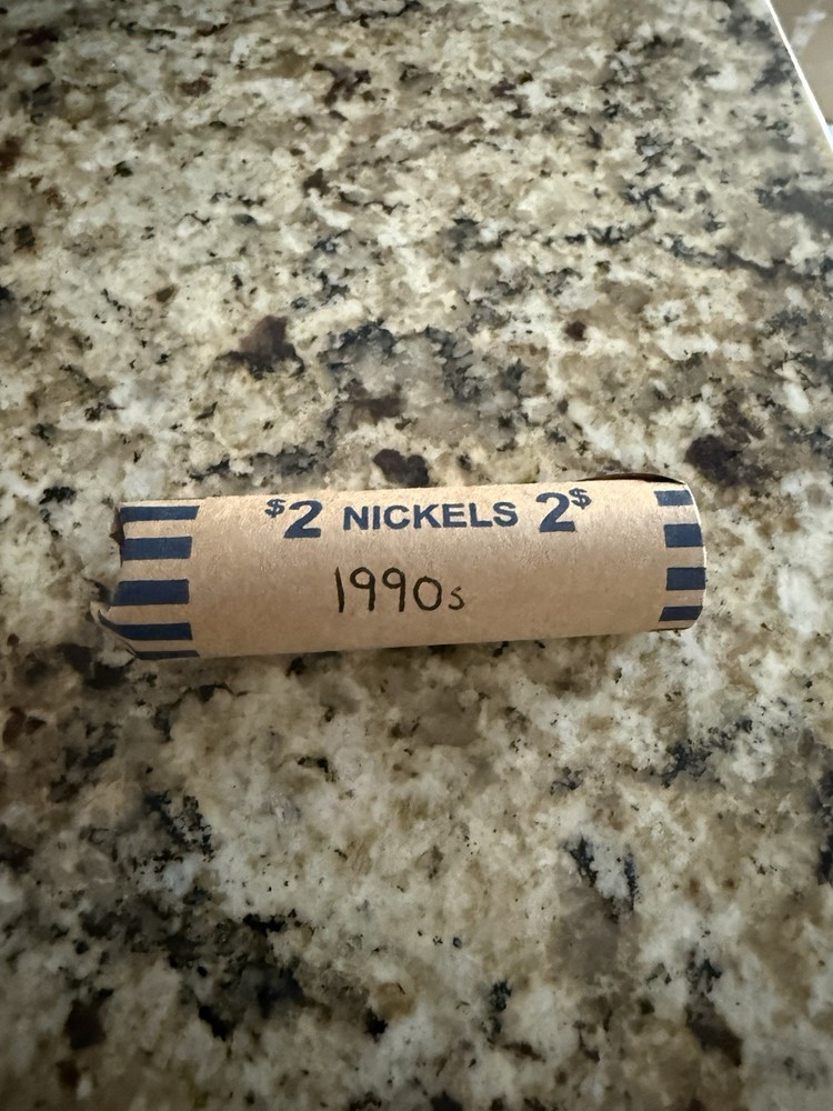 US Nickels $2 Roll 1990s