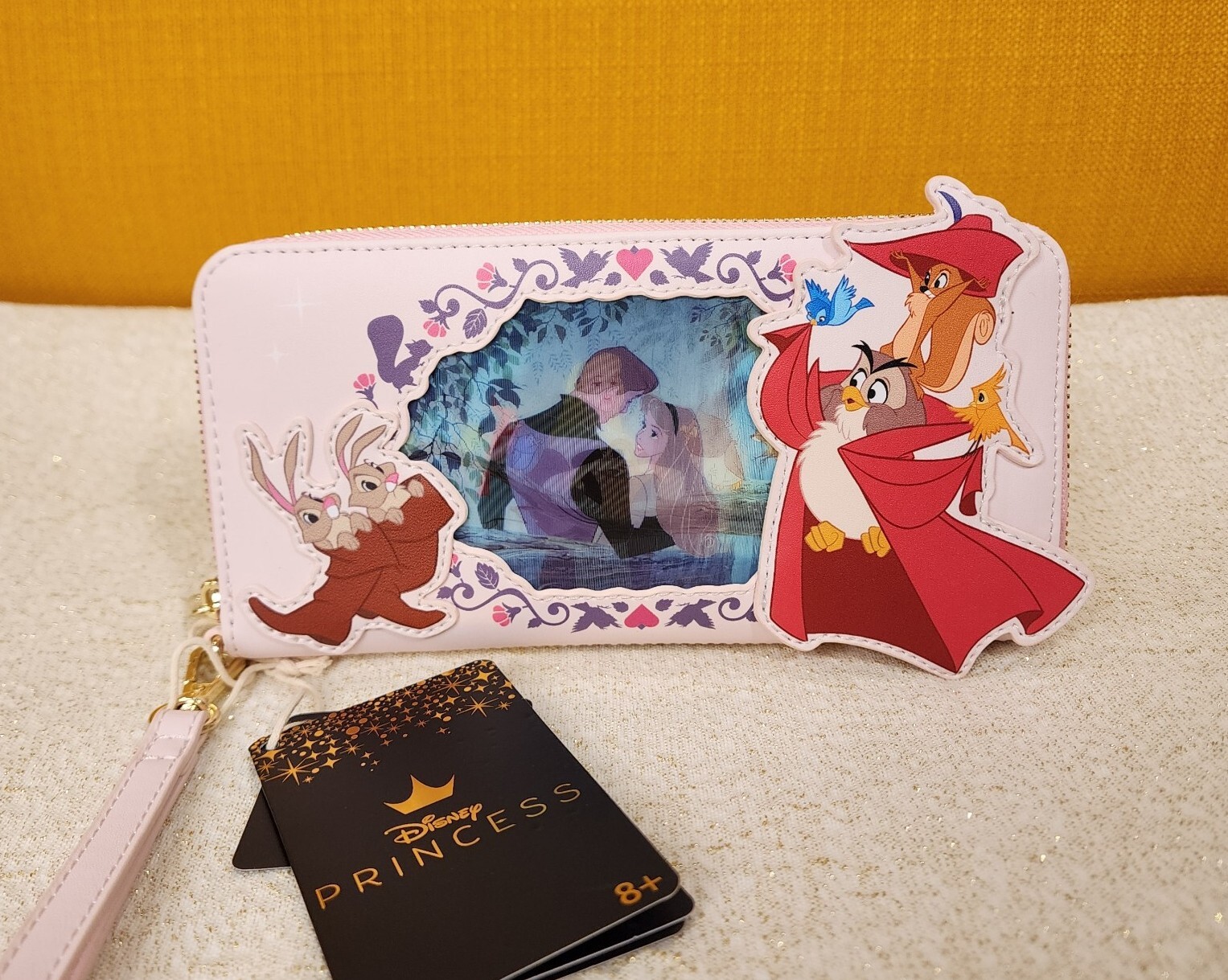 Loungefly Disney Sleeping Beauty Princess Lenticular Series Wristlet Wallet NEW