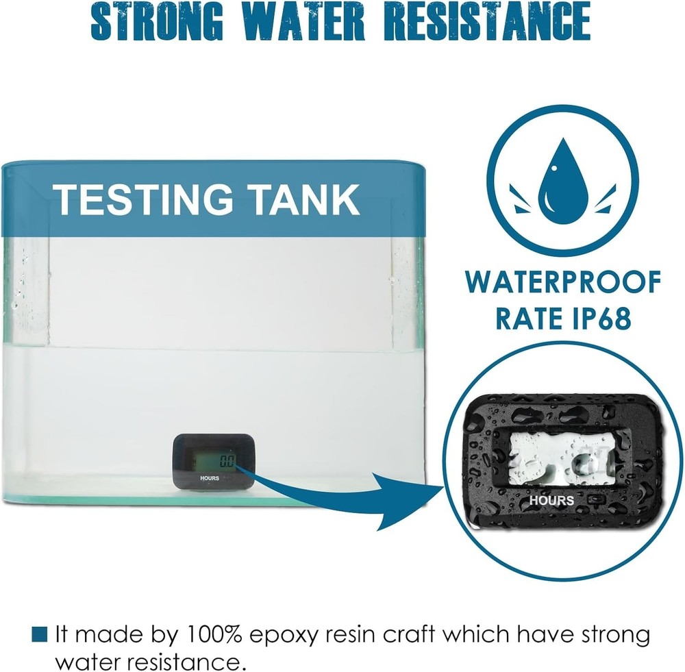 Versatile Digital Hour Meter - Reliable Maintenance Reminder for Equipment