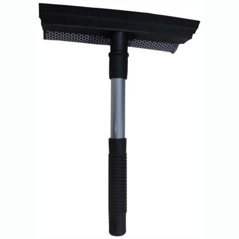 2xHandle Car Window Brush Windshield Squeegee Scraper Wiper Cleaner Dual Surface