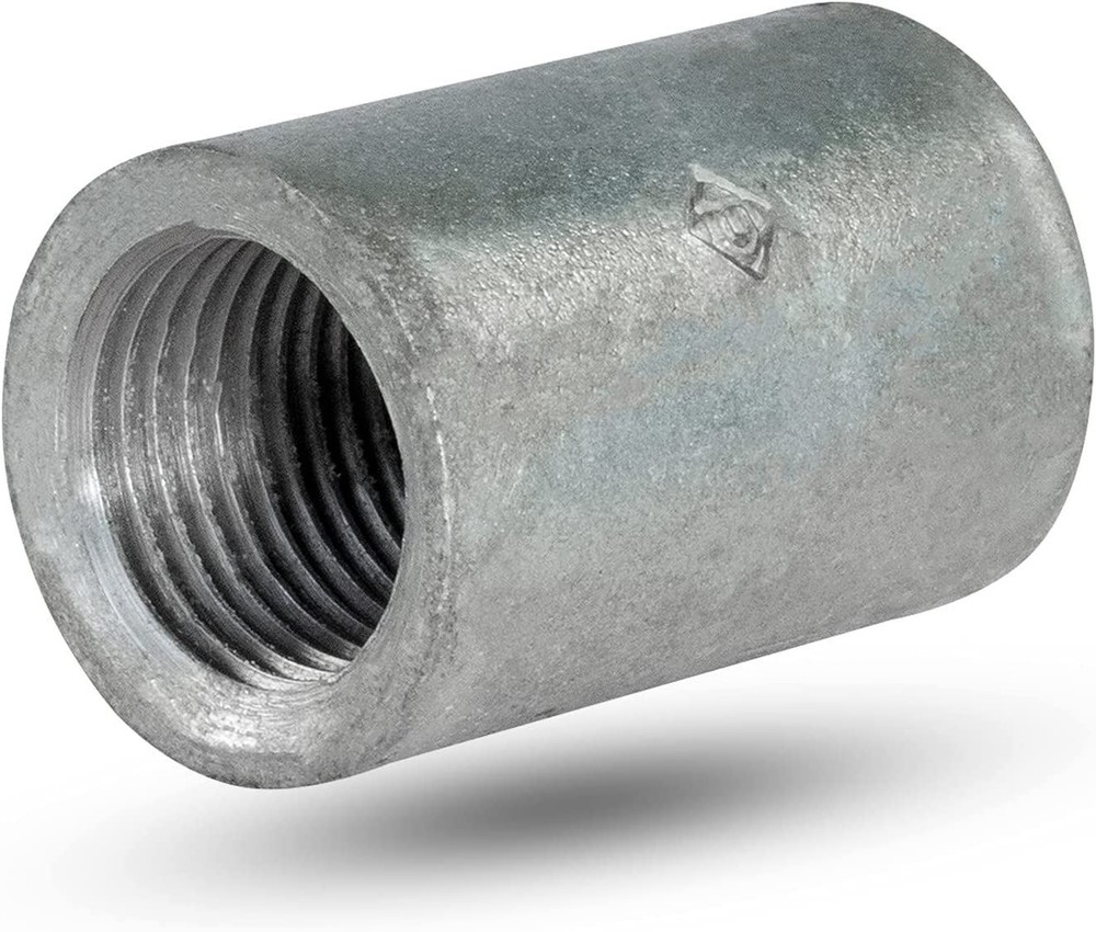 1/8" Straight Merchant Steel Coupling With Galvanized Coating