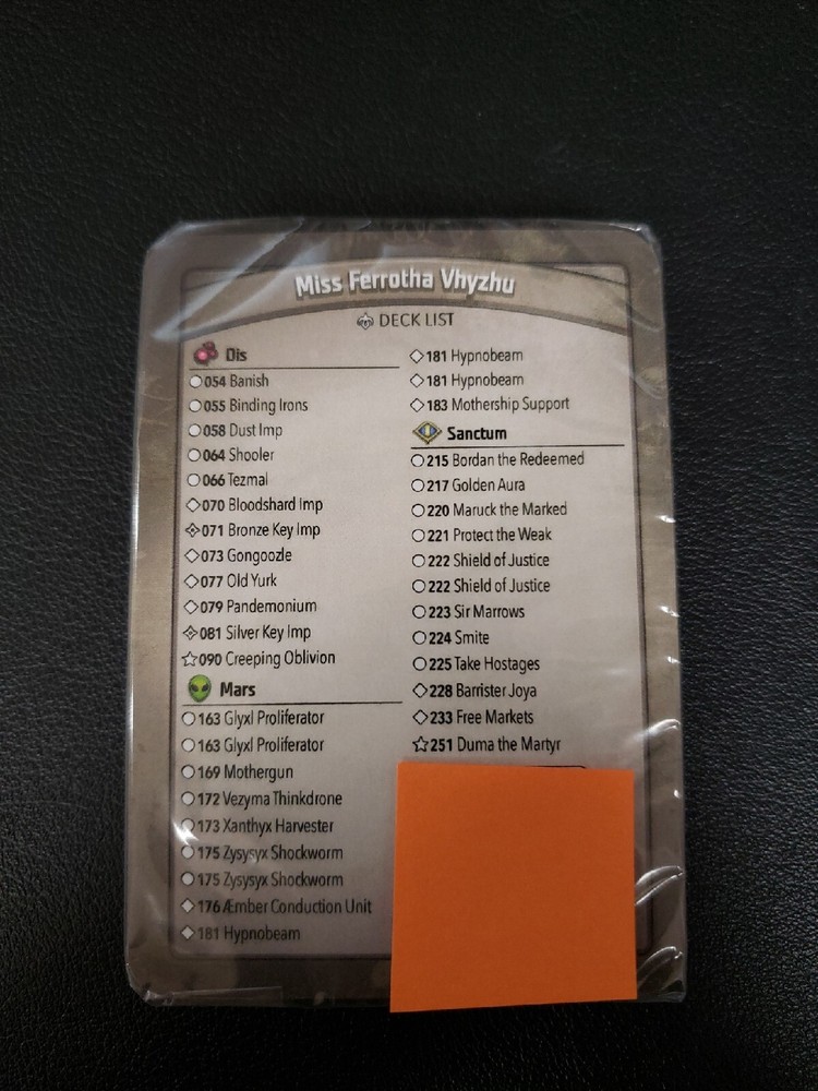 Unregistered Keyforge Deck With Triple Hypnobeam!
