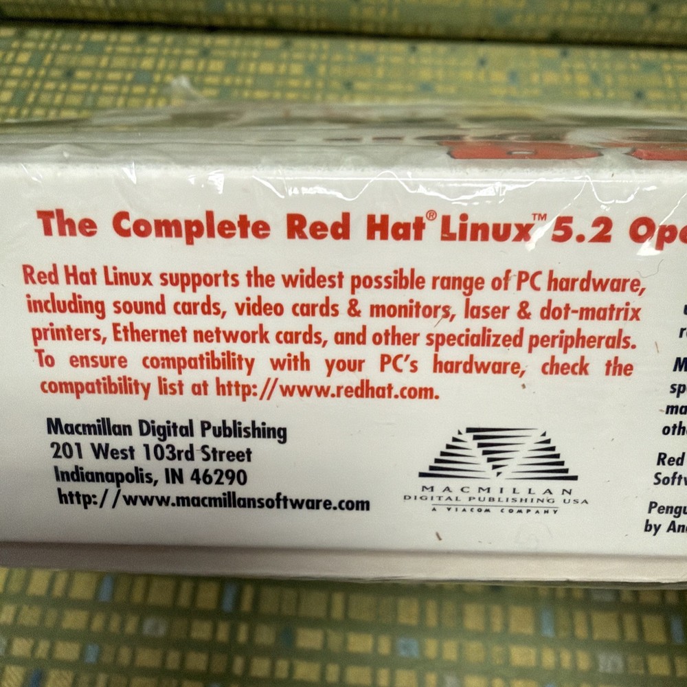 The Complete Redhat Linux 5.2 Operating System Deluxe Secure Server Partial Seal