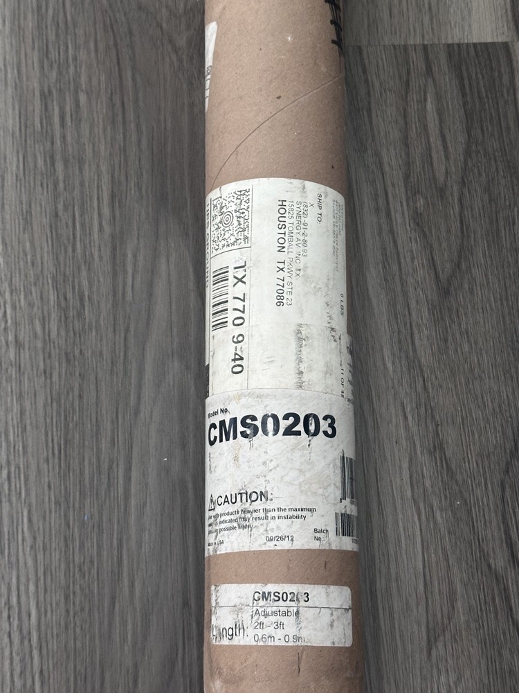 CMS0203, 2-3' Adjustable Extension Column, Pole